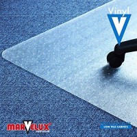 Marvelux Vinyl (Pvc) Office Chair Mat For Very Low Pile Carpeted Floors 36