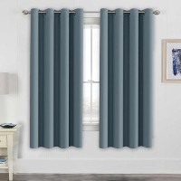 Hversailtex Elegant Thermal Insulated Blackout Curtains Nickel Grommet Window Drapes For Living Roombedroom Stone Blue 5