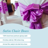 Sparkles Make It Special Leading Linens 100 Pcs Satin Chair Cover Bow Sash - Silver - Wedding Party Banquet Reception - 28 Colors Available