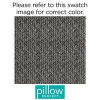 Pillow Perfect Outdoorindoor Herringbone Night Benchswing Cushion 1 Count Pack Of 1 Black