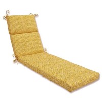 Pillow Perfect Outdoorindoor Chaise Lounge Cushion 725 X 21 Yellow Herringbone Egg Yolk