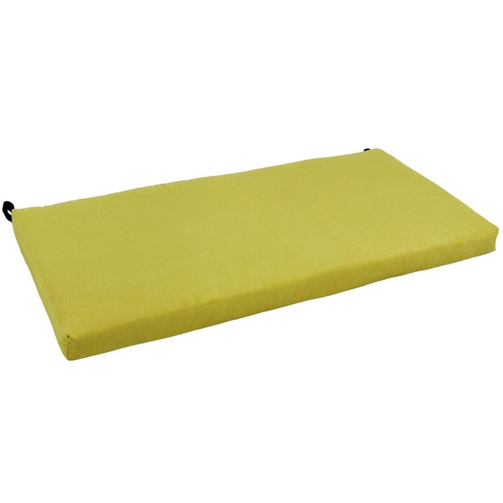 Blazing Needles Microsuede Bench Cushion, 45 X 19, Mojito Lime