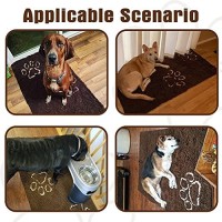 Expawlorer Dog Rug For Muddy Paws - Super Absorbent Microfiber Dog Door Mat, Dog Runner Rug Indoor Outdoor Entrance, Anti-Slip Pet Paw Cleaning Mat, Machine Washable Large Mat For Floors, Brown