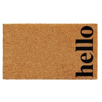 Calloway Mills 102611729Nbb Vertical Hello Doormat 17 X 29 Naturalblack