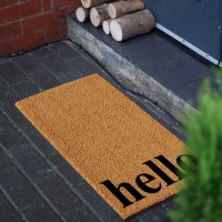 Calloway Mills 102611729Nbb Vertical Hello Doormat 17 X 29 Naturalblack