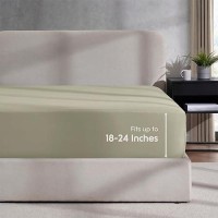 Nestl Extra Deep Pocket King Fitted Sheet Olive Green Fitted Sheet King Size 1800 Microfiber King Fitted Sheet Only Soft King