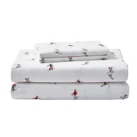 Eddie Bauer - King Sheet Set  Warm Breathable Cotton Flannel Bedding With Deep Pockets  Brushed For Extra Softness  Cozy Home Decor  Oeko-Tex Certified (Ski Slope  King)