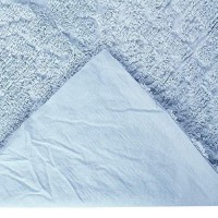 Better Trends chenille Bedspreads Set Queen Size Trevor collection Medallion Design in Blue Lightweight bedspreads 100 cott