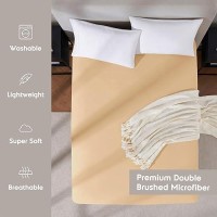 Nestl Extra Deep Pocket Full Fitted Sheet Camel Gold Full Size Fitted Sheet Only 1800 Microfiber Fitted Bed Sheet Ultra Soft