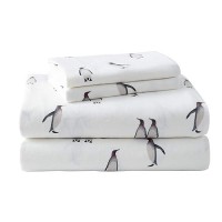 Eddie Bauer - Queen Sheet Set  Warm Breathable Cotton Flannel Bedding With Deep Pockets  Brushed For Extra Softness  Cozy Home Decor  Oeko-Tex Certified (Rookeries  Queen)