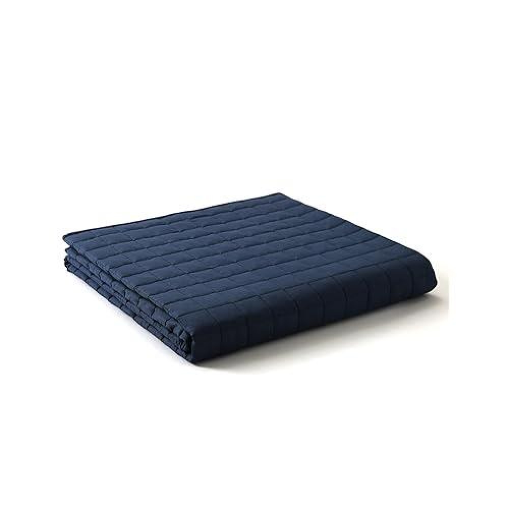 Ynm Exclusive Weighted Blanket Soothing Cotton Smallest Compartments With Glass Beads Bed Blanket For One Person Of 140Lbs I