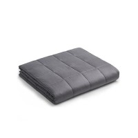 Ynm Weighted Blanket Heavy 100 Percent Oekotex Certified Material With Premium Glass Beads Dark Grey 60X80 20Lbs Suit