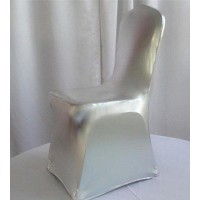 Ieventstar Stretch Dining Chair Cover For Wedding Banquet Party Dining Room (Shiny Silver)