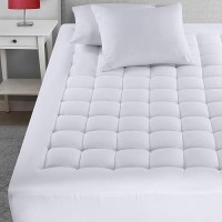 Utopia Bedding California King Mattress Pad Fitted Premium Mattress Protector Mattress Cover Deep Pocket Covers Up To 16 Inche