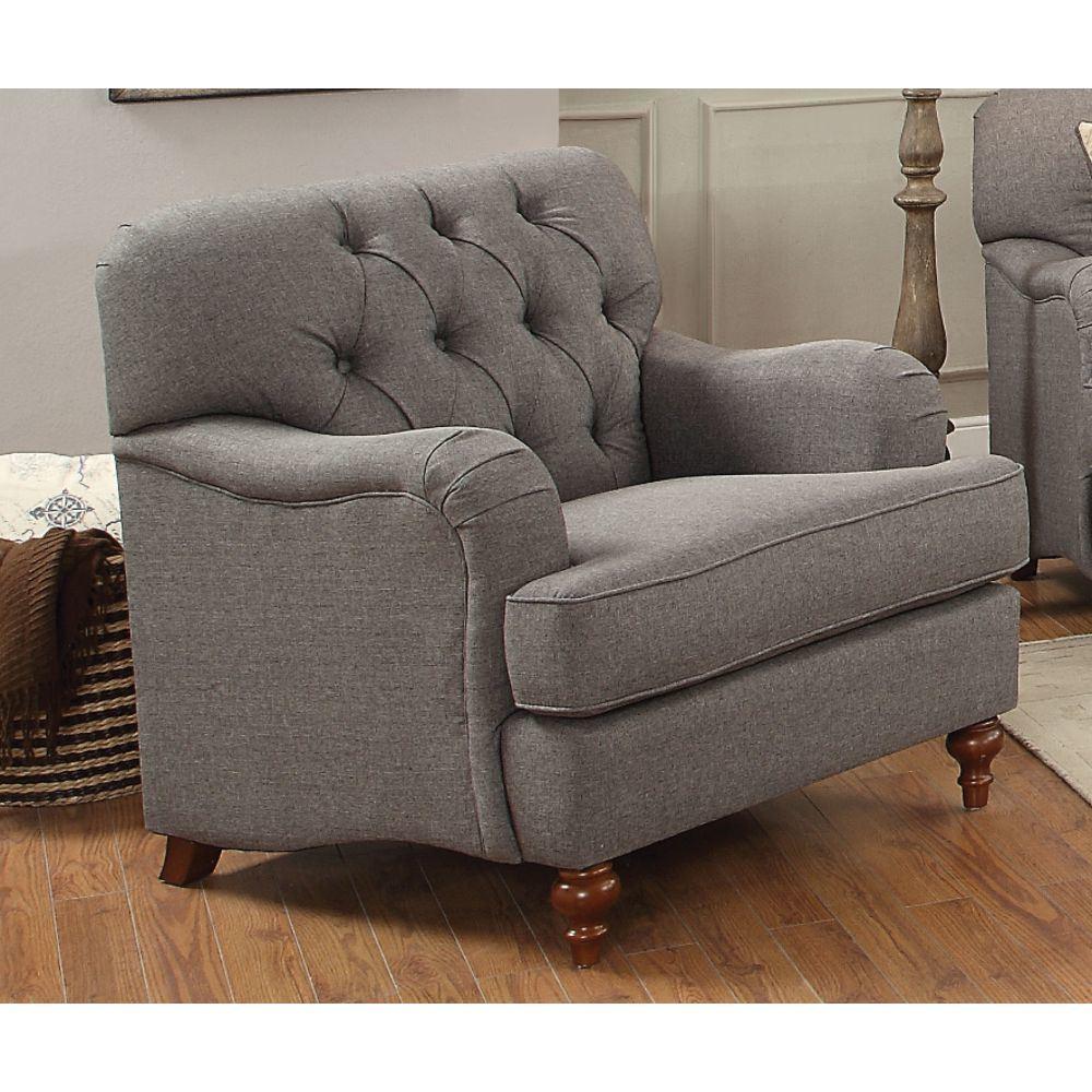 ACME Furniture Alianza Chair Dark Gray Fabric