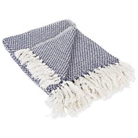 Dii 100 Cotton Basket Weave Throw For Indooroutdoor Use Camping Bbqs Beaches Everyday Blanket 50 X 60 Woven Stripe