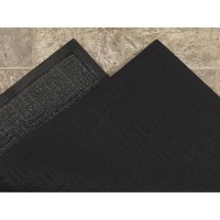 Indoor/Outdoor Hose-Wash Embossed Design Non-Slip Rubber 2X3 Modern Entryway Mat For Entryway  Patio  Backyard  Garage  24