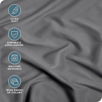 Bare Home 2Pack Fitted Bottom Sheets Full Xl Premium 1800 Ultrasoft Wrinkle Resistant Microfiber Deep Pocket Full Xl Gre