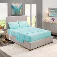 Nestl Full Xl Sheets Sets 4 Piece Full Xl Size Sheets Double Brushed Light Blue Sheets Hotel Luxury Full Xl Sheet Set Extra