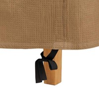 Duck Covers Essential Water-Resistant 32 Inch Square Patio Ottoman/Side Table Cover