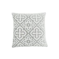 Monarch Specialties Motif Design 18 x 18 Light Grey 1 Piece Pillow