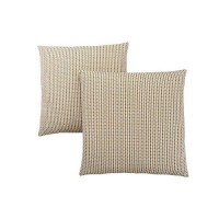 Monarch Specialties Abstract Dot 18 x 18 GoldGrey 2 Piece Pillow