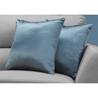 Monarch Specialties I 9343 Throw Pillow 18 x 18 Blue