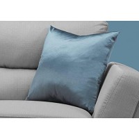 Monarch Specialties I 9342 Throw Pillow 18 x 18 Blue