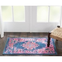 Nourison Passion Blue 22 X 34 Area Rug Boho Traditional Easy Cleaning Non Shedding Bed Room Living Room Hallway 2