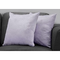 Monarch Specialties I 9325 Throw Pillow 18 x 18 Purple