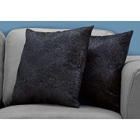 Monarch Specialties I 9333 Throw Pillow 18 x 18 Black