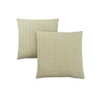 Monarch Specialties Abstract Dot 18 x 18 LightDark Green 2 Piece Pillow