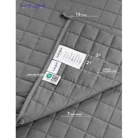 Ynm Exclusive Weighted Blanket Soothing Cotton Smallest Compartments With Glass Beads Bed Blanket For One Person Of 160Lbs I