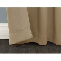 Sun Zero Easton Energy Saving Blackout Rod Pocket Curtain Panel  40