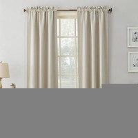 Sun Zero Easton Energy Saving Blackout Rod Pocket Curtain Panel  40