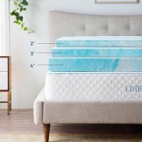 Linenspa 2 Inch Gel Swirl Memory Foam Mattress Topper - Cooling Gel Infused - Pressure Relieving - Certipur Certified - Twin Xl