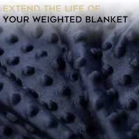 Ynm Fuzzy Duvet Cover For Weighted Blankets Grey Diamond Quilted 60X80