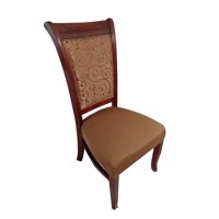 Deisy Dee Dining Chair Cover Protector Removable Washable For Hotel Dining Room Ceremony Chair Slipcovers C101 (Brown)