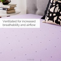 Lucid 4 Inch Lavender Infused Memory Foam Mattress Topper Ventilated Design California King Size