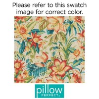 Pillow Perfect Tropic Floral Indooroutdoor Accent Throw Pillow Plush Fill Weather And Fade Resistant Large Lumbar 165