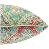 Pillow Perfect Paisley Indooroutdoor Accent Throw Pillow Plush Fill Weather And Fade Resistant Large Throw 185 X 185