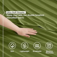 Nestl Rv Short Queen Sheets Set 4 Piece Bed Sheets For Rv Queen Size Bed Double Brushed Rv Size Sheets Hotel Luxury Calla Gr