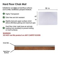 Sharewin Large Office Chair Mat For Hard Floors - 59''X47'',Heavy Duty Clear Wood/Tile Floor Protector Pvc Transparent By Sharewin