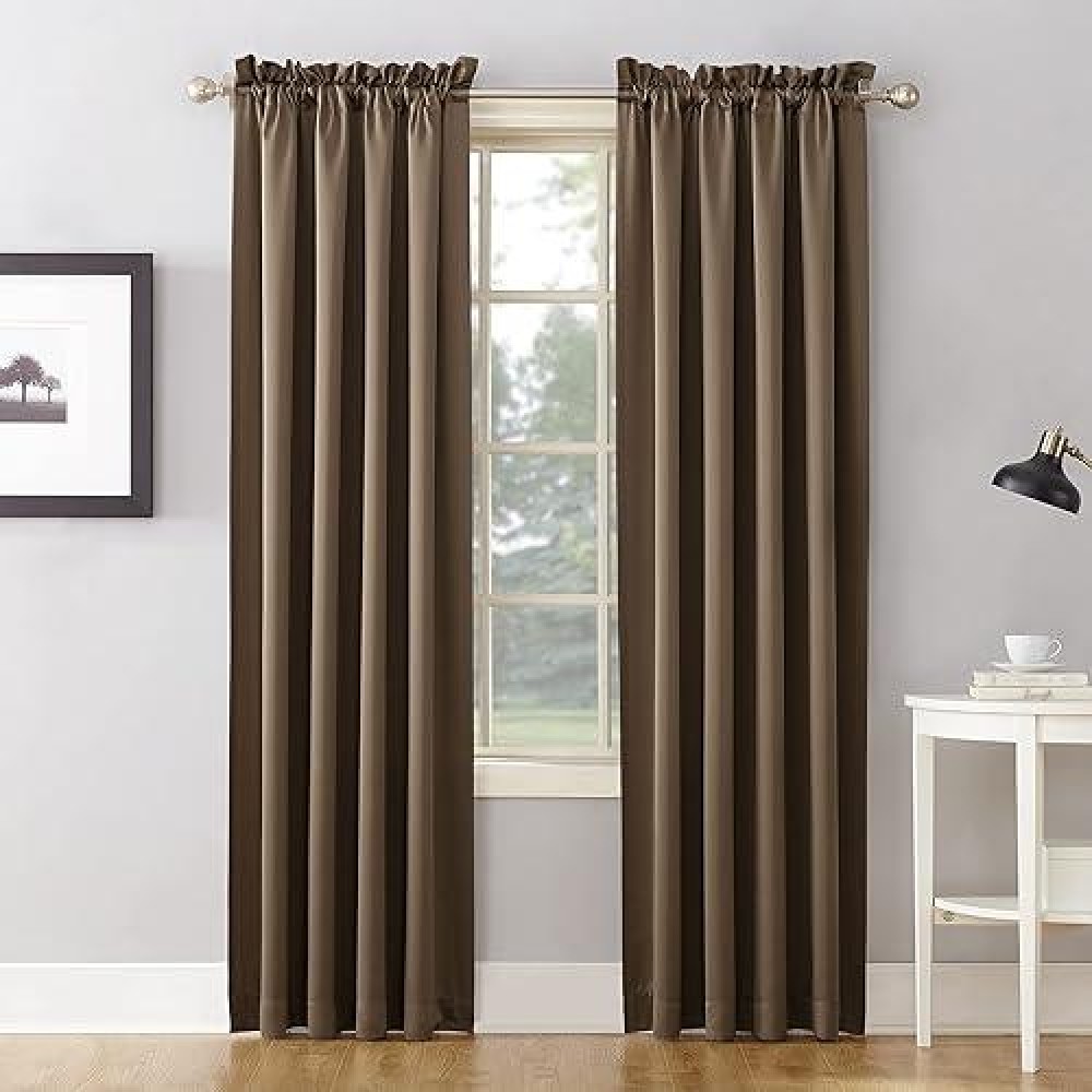 Sun Zero Barrow Energy Efficient Rod Pocket Curtain Single Panel