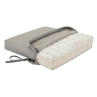 Classic Accessories Ravenna Patio Chaise Lounge Cushion Slip Cover & Foam - Durable Outdoor Cushion, Mushroom, 72