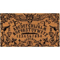 Juvale Ouija Board Welcome Door Mat Natural Coir Halloween Front Door Mat Spooky Ouija Board Decor For Porch Patio And Entry