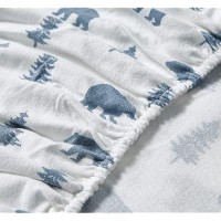 Eddie Bauer - Queen Sheet Set  Warm Breathable Cotton Flannel Bedding With Deep Pockets  Brushed For Extra Softness  Cozy Home Decor  Oeko-Tex Certified (Bears & Trees  Queen)