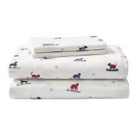 Eddie Bauer - Twin Sheet Set  Warm Breathable Cotton Flannel Bedding With Deep Pockets  Brushed For Extra Softness  Cozy Home Decor  Oeko-Tex Certified (Ski Patrol  Twin)