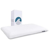 Bluewave Bedding Super Slim Gel Memory Foam Pillow For Stomach And Back Sleepers Thin Flat Design For Cervical Neck Alignment