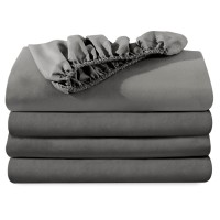 Bare Home 2Pack Fitted Bottom Sheets Split King Premium 1800 Ultrasoft Microfiber Deep Pocket 4 Twin Xl Fitted Sheets S